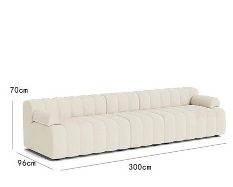Aoko Sofa | Canapé moderne | Design sculpté | Confort moelleux | Velours - Les Trouvailles de JustineNisu HomeCanapé Linéaire Luxe