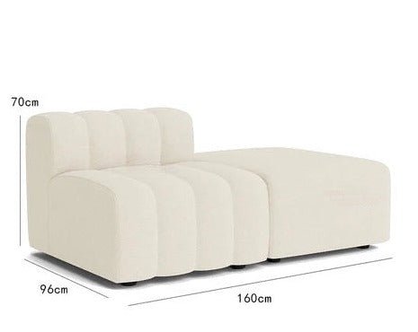 Aoko Sofa | Canapé moderne | Design sculpté | Confort moelleux | Velours - Les Trouvailles de JustineNisu HomeDuo Modulaire Metro