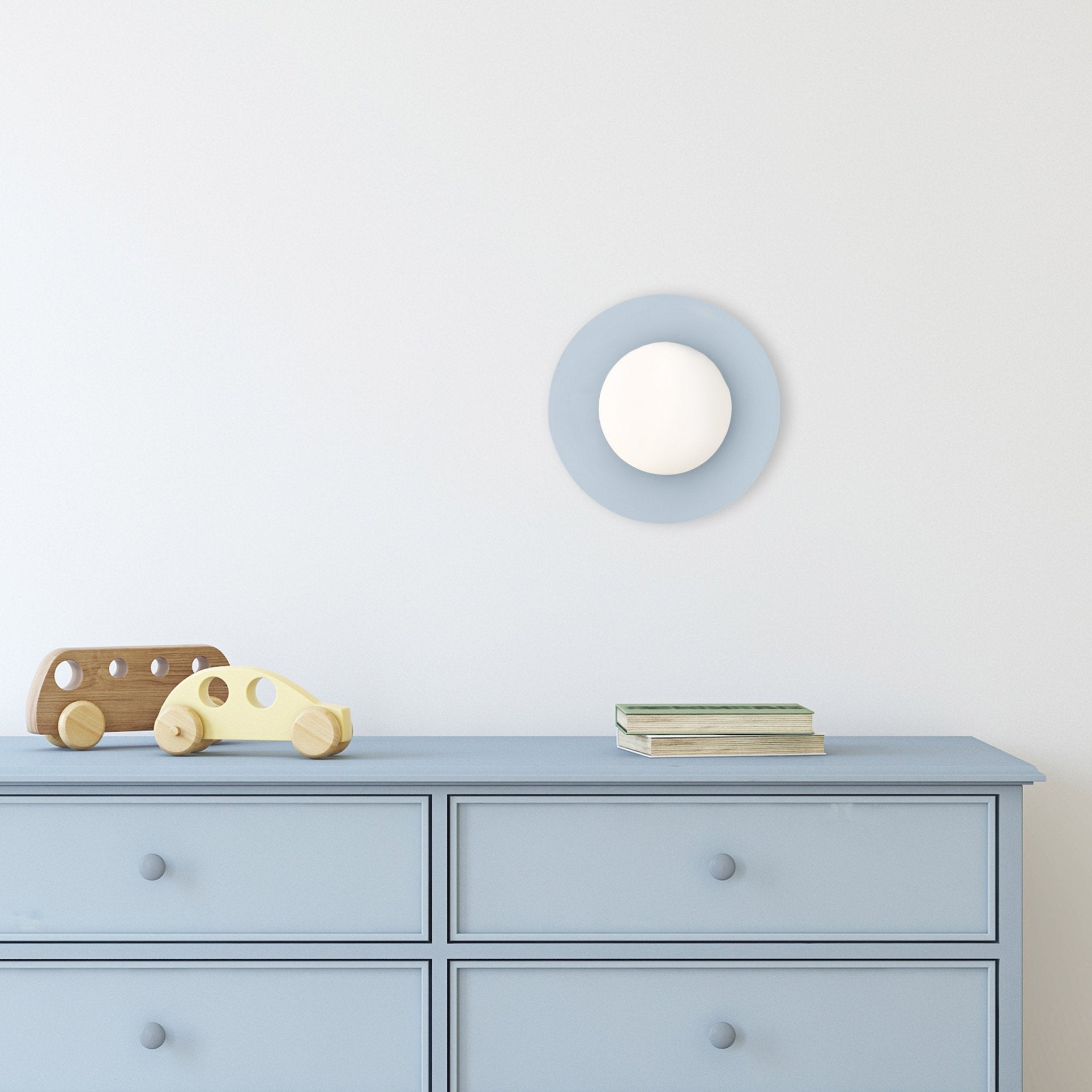 Applique Murale PIXI Scandinave | Éclairage Moderne Minimaliste en Verre et Métal - Les Trouvailles de JustineLumoCraftsBlue