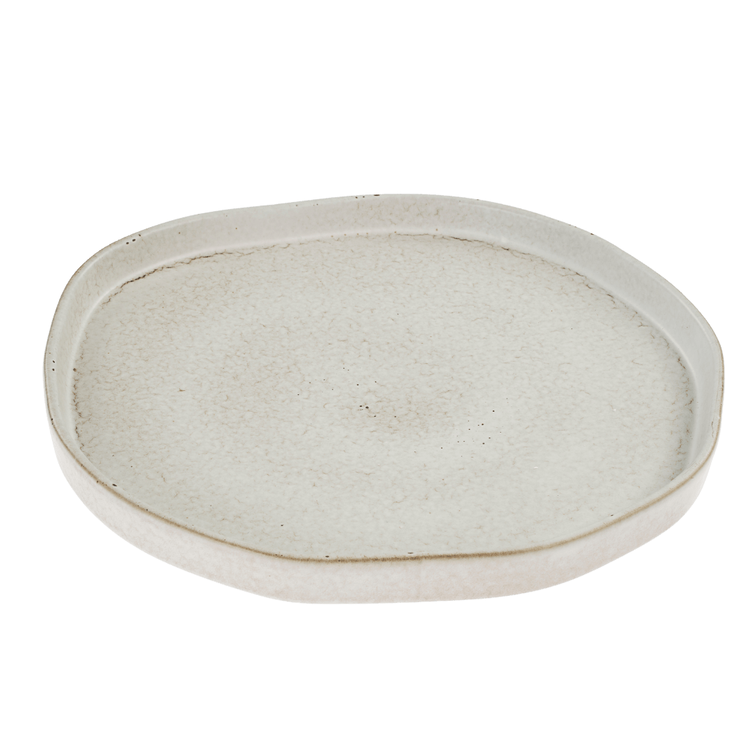 Assiettes de Service Pebble en Céramique | Ensemble de 2 | Forme Organique - Les Trouvailles de JustineIndaba Home
