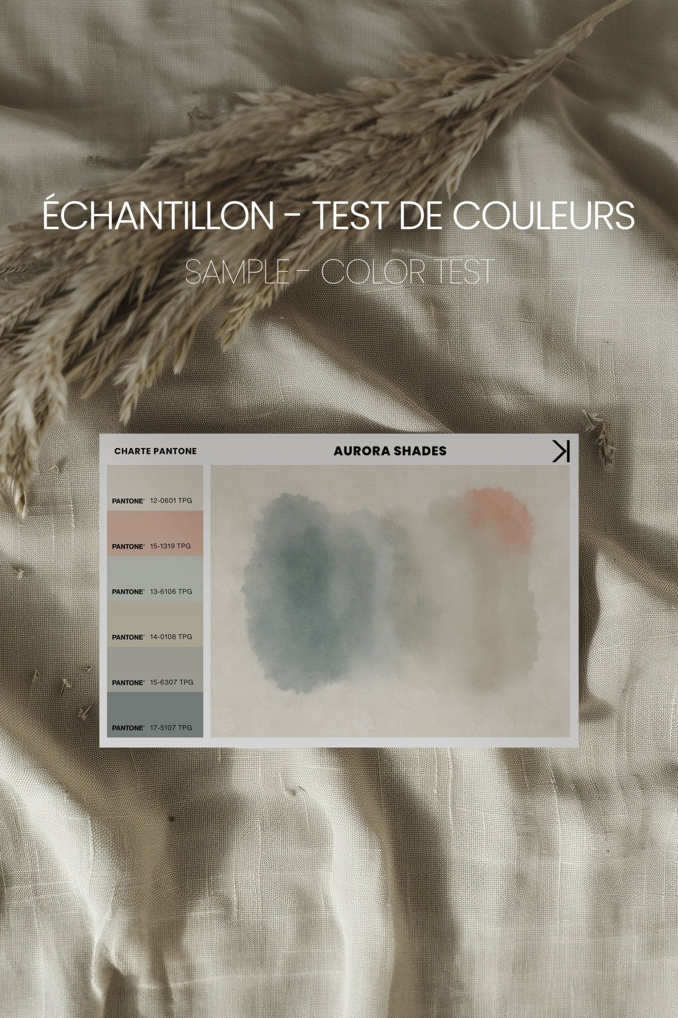 AURORA SHADES, Oeuvre sur toile étirée - Les Trouvailles de JustinecanvasOleka CanvasÉchantillon - Test de couleursSans Cadre - Monté Galerie