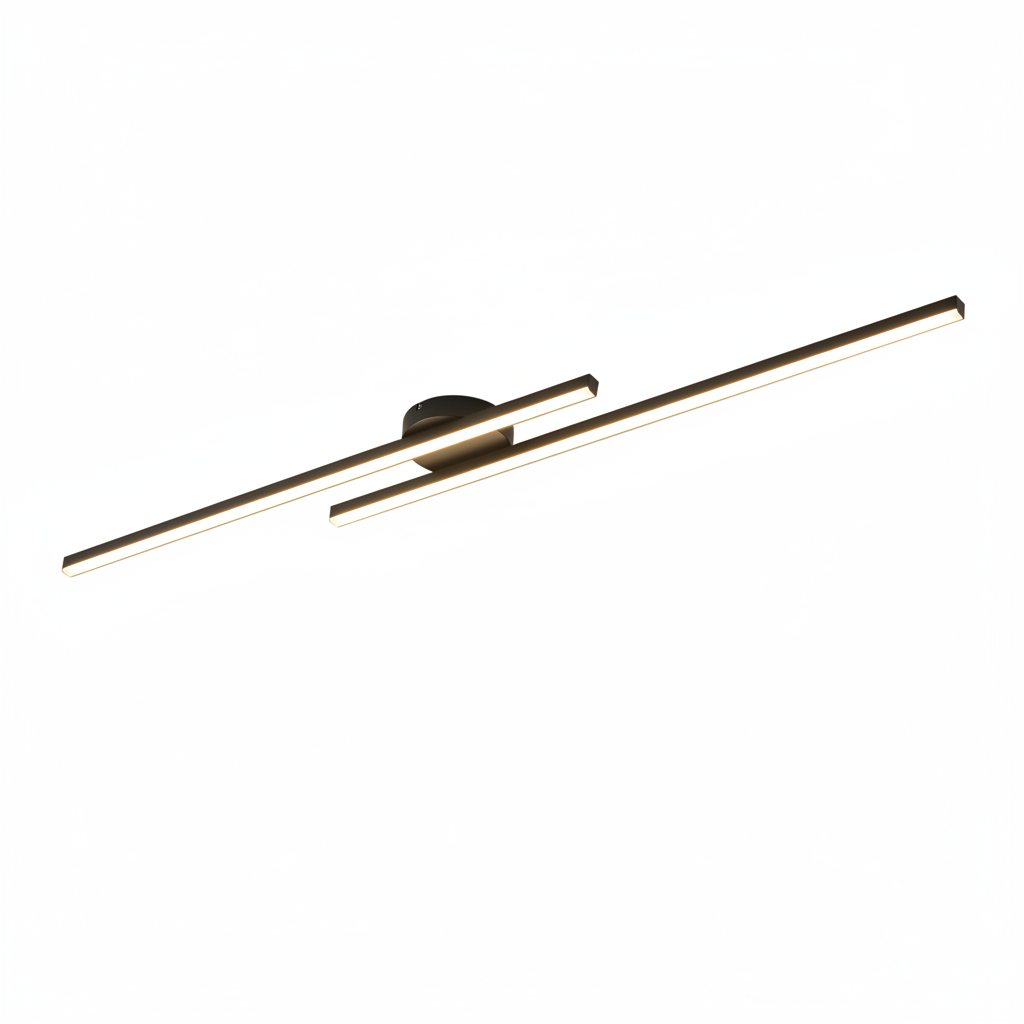 Barre lumineuse LED architecturale Axis | Plafonnier moderne ajustable | Noir mat