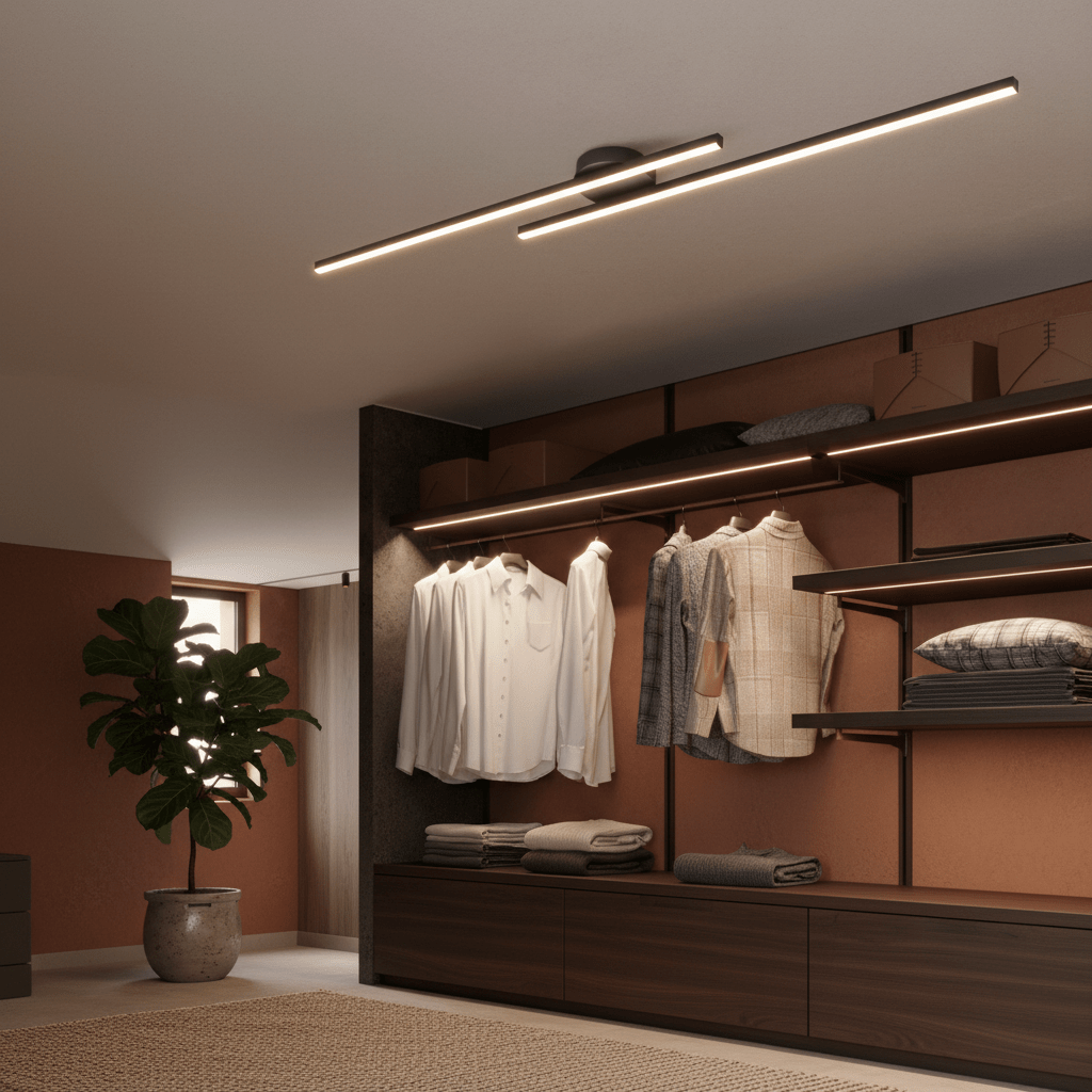 Plafonnier LED Axis Altera design architectural noir mat