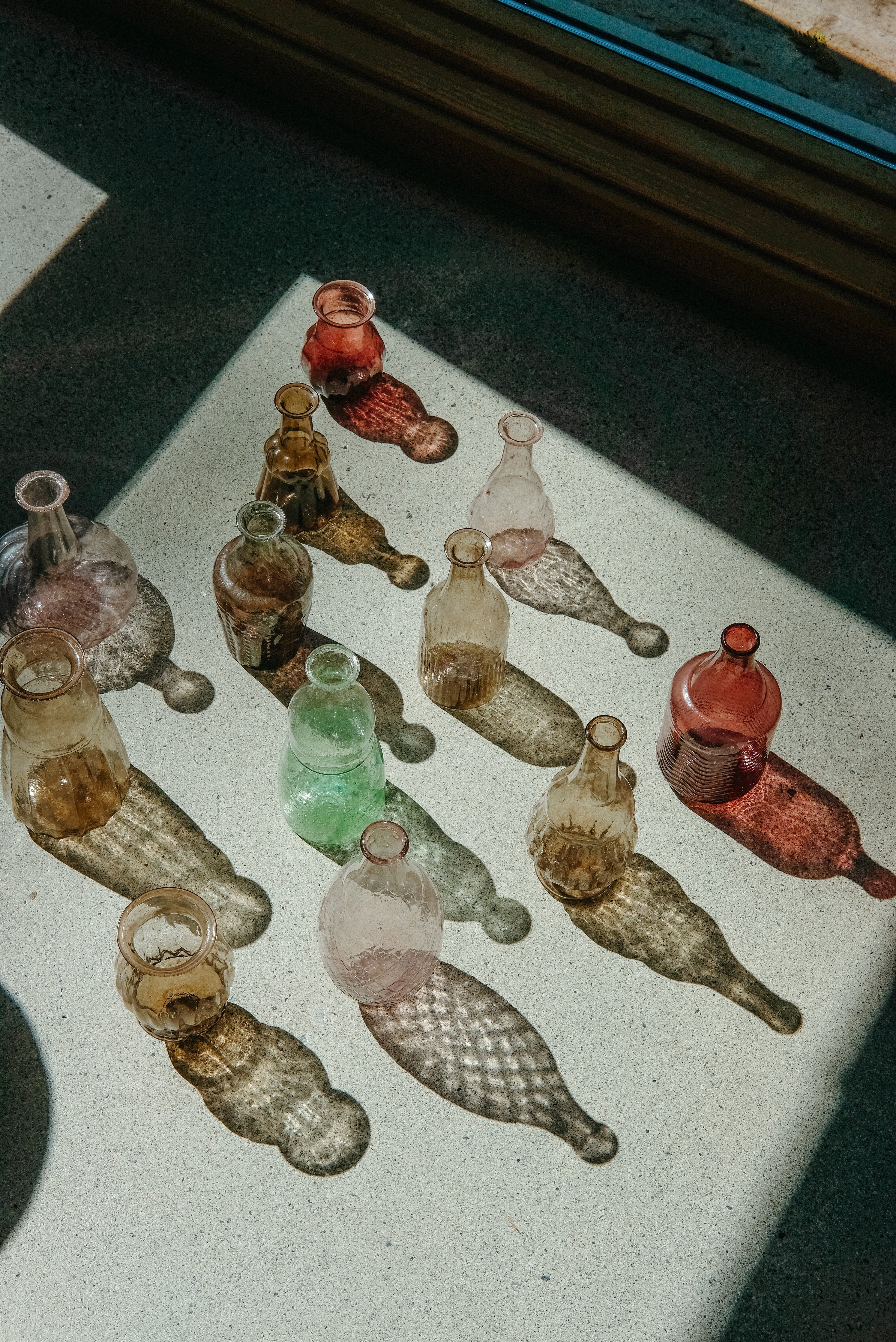 Vase Bouteille en Verre Recyclé | Transparent | Collection Vintage