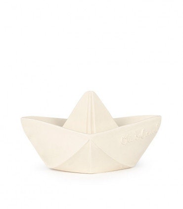 Bateau origami pour bébé en caoutchouc naturel Bloom & Bounce pour le bain et la dentition