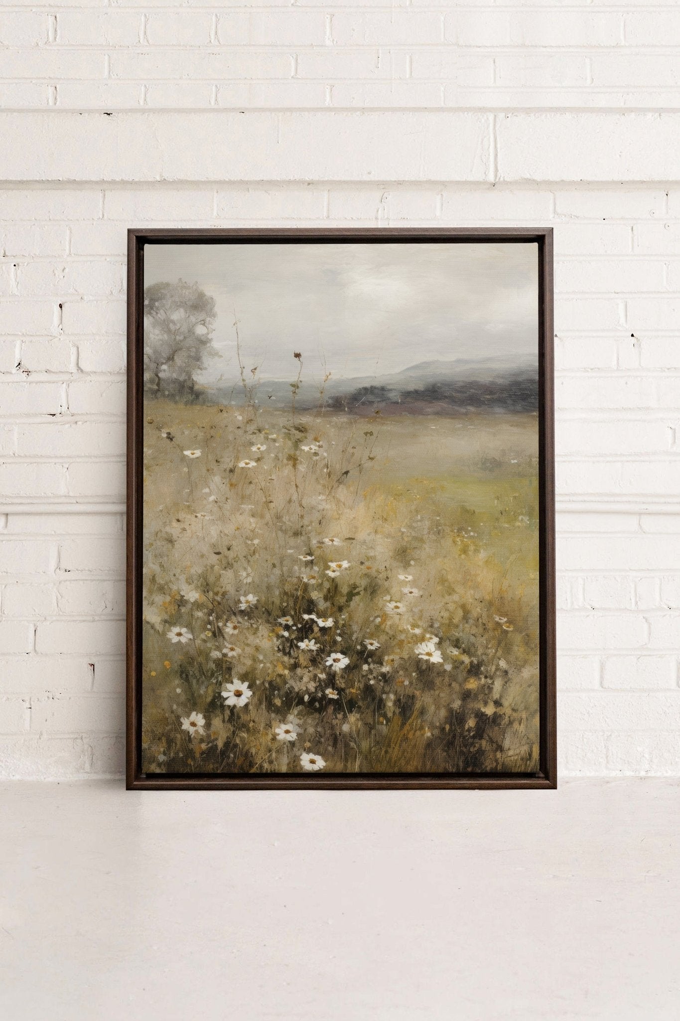 BLOSSOM, Oeuvre sur toile étirée - Les Trouvailles de JustineDernière chanceOleka Canvas9X12Espresso