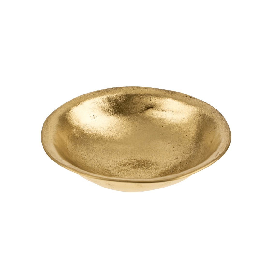 Bol décoratif en laiton forgé à la main | Vide - poche polyvalent - Les Trouvailles de JustineIndaba Home