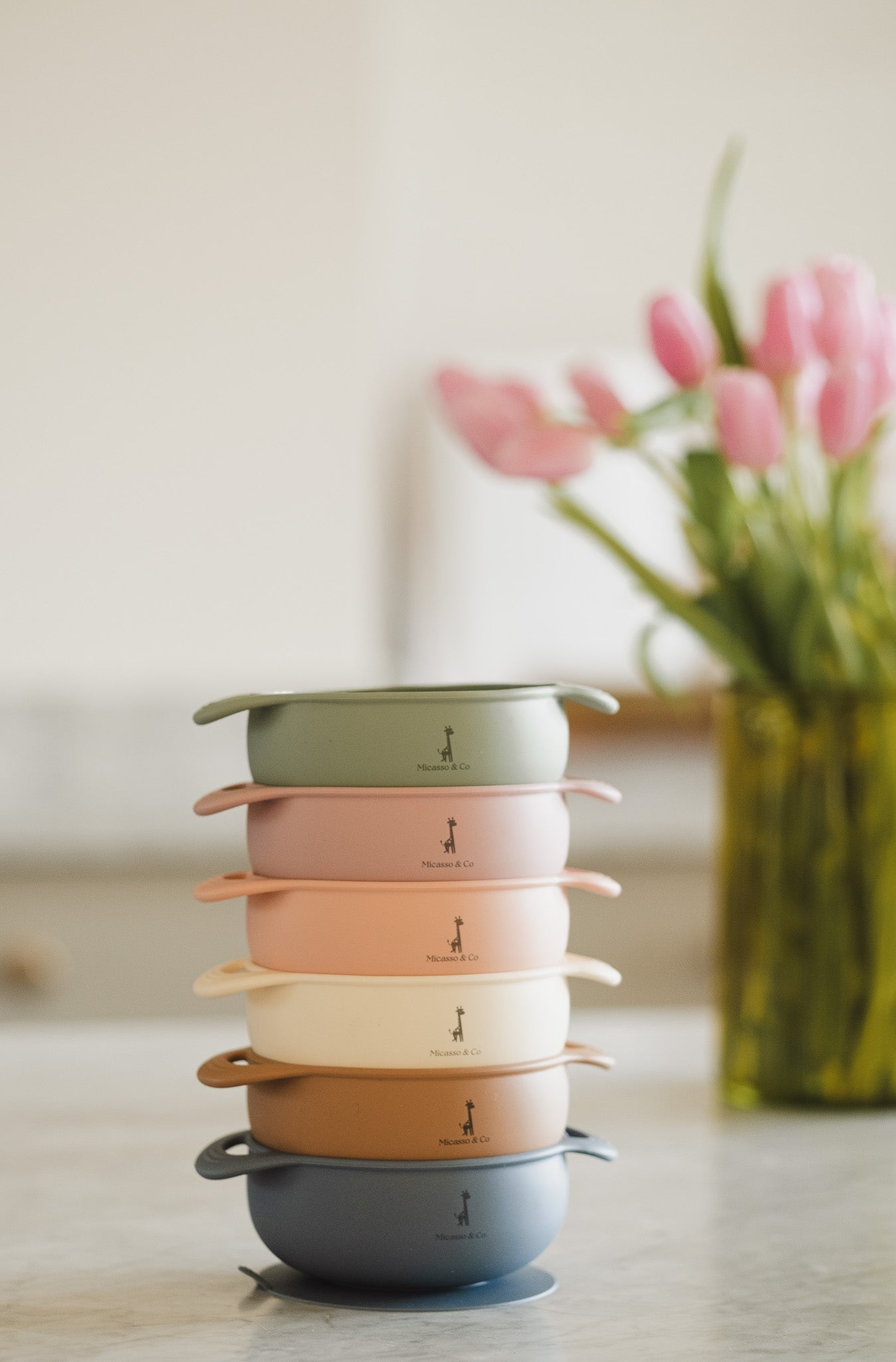 Bol en silicone à succion - Les Trouvailles de JustineBébés et tout - petitsMicassoandcoblanc crème