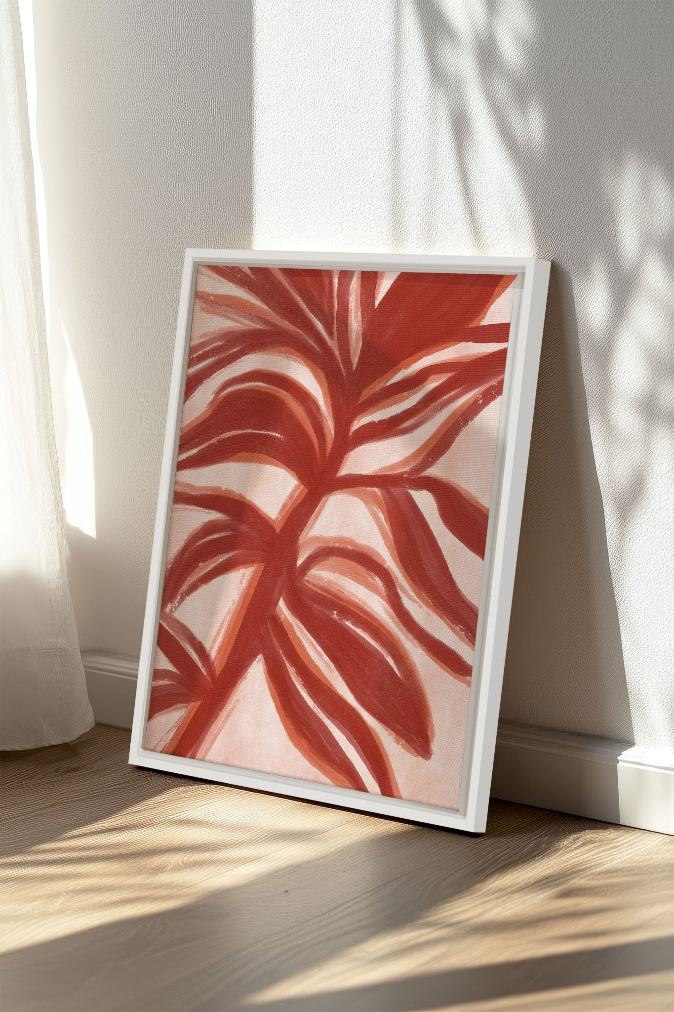BOTANIC FLAME, Oeuvre sur toile étirée - Les Trouvailles de JustinecanvasOleka Canvas12x16Blanc