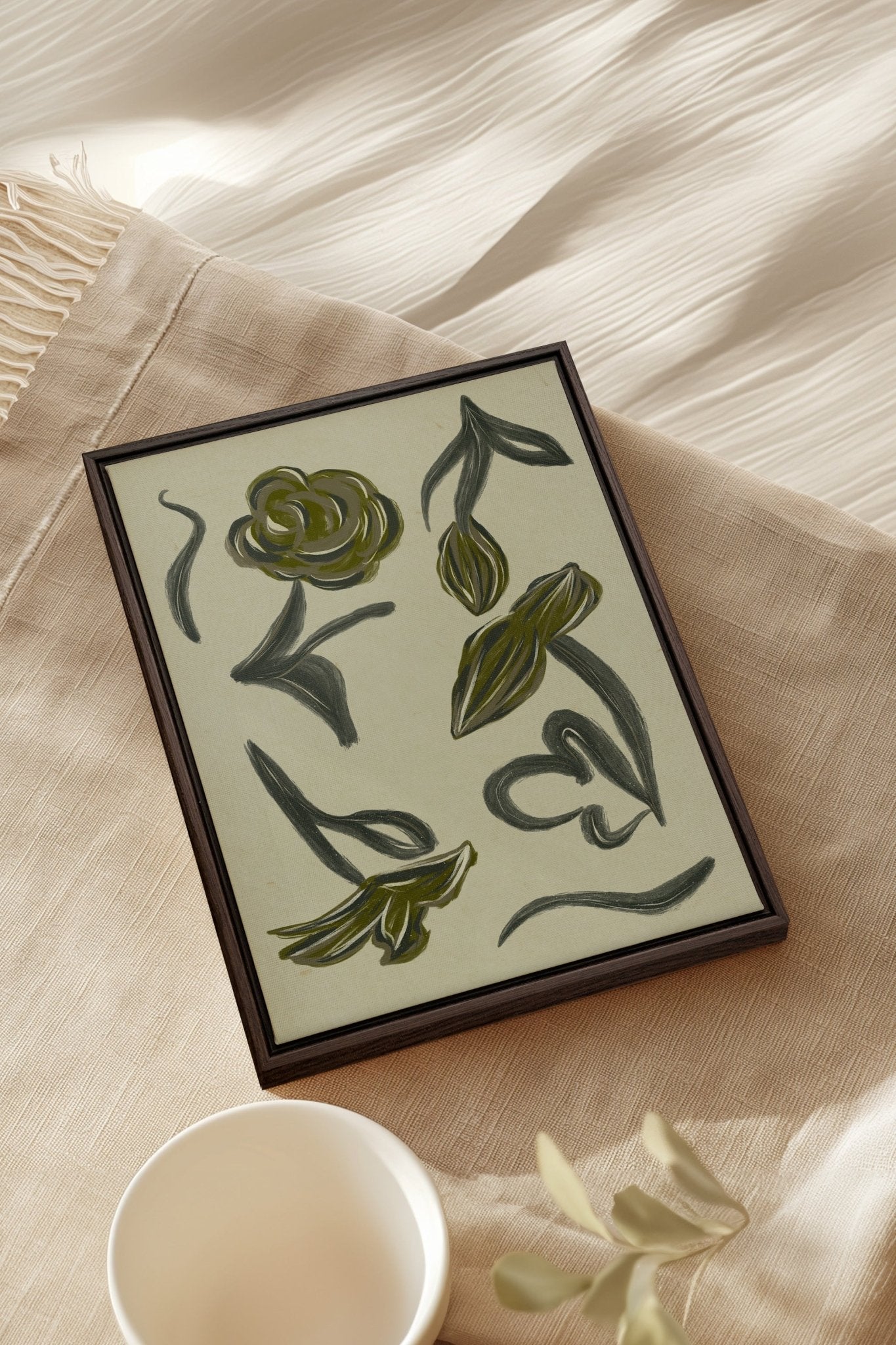 BOTANIC RELIC, Oeuvre sur toile étirée - Les Trouvailles de JustinecanvasOleka Canvas12x16Espresso