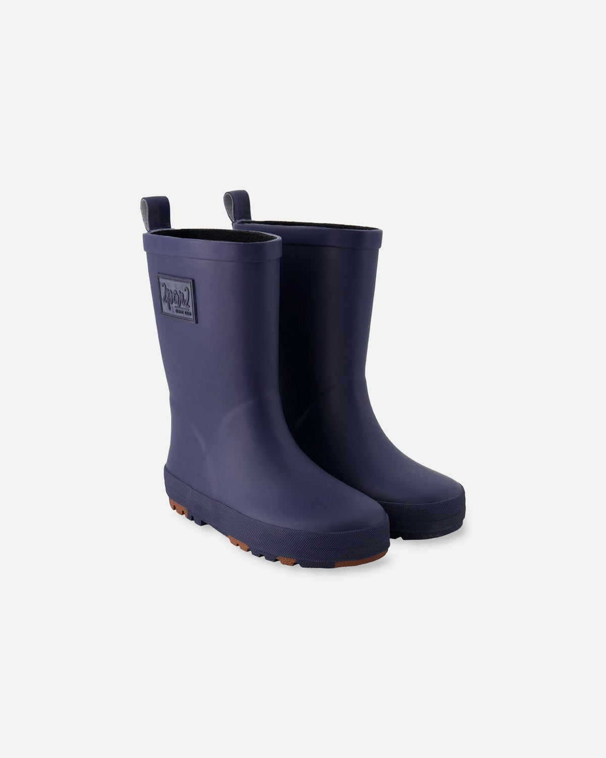 Bottes de pluie bleu marine pour enfant en caoutchouc naturel Deux par Deux