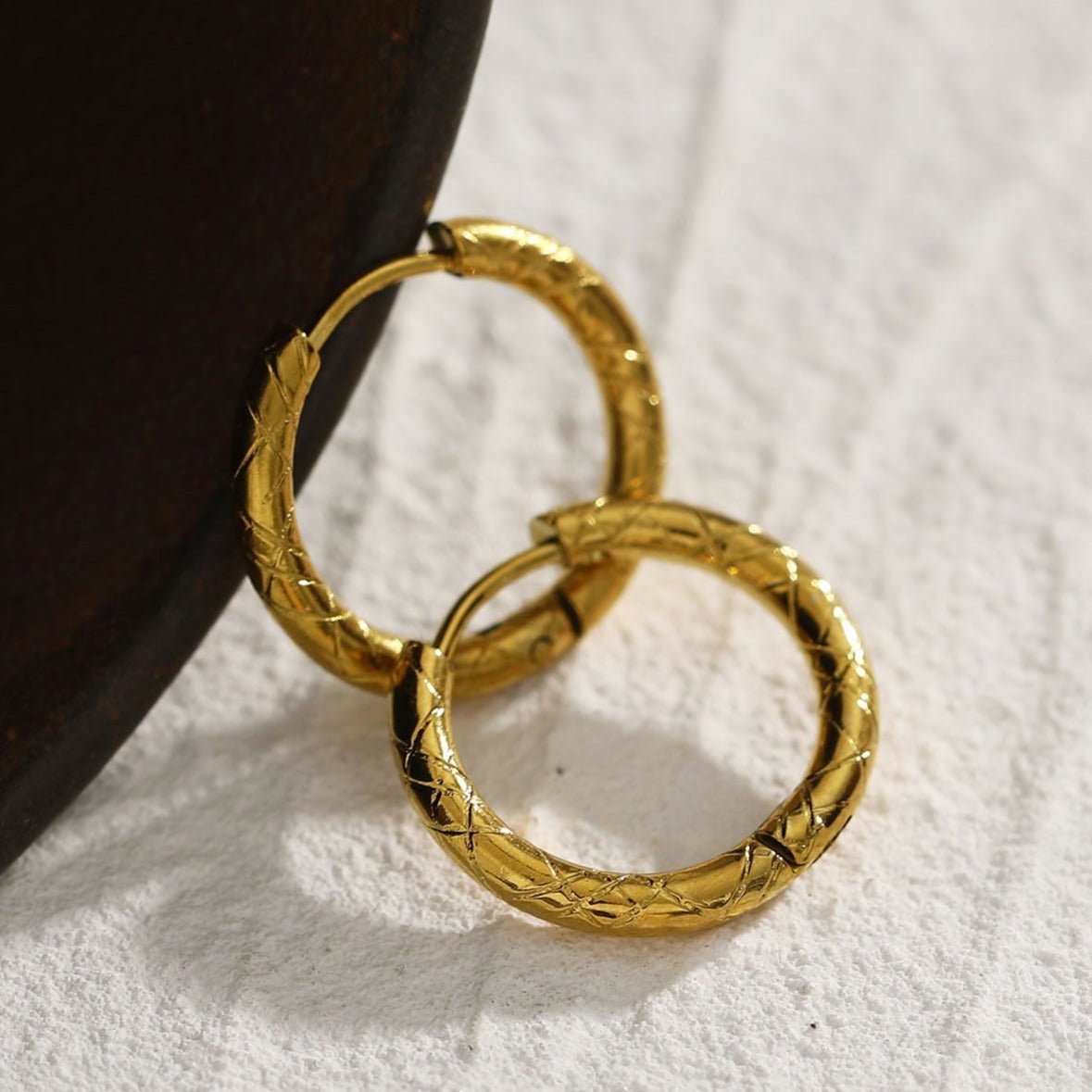Boucles d’oreilles MALENA | Anneaux décoratifs gravés - Les Trouvailles de JustineEARRINGSHACKNEY NINE Jewellery