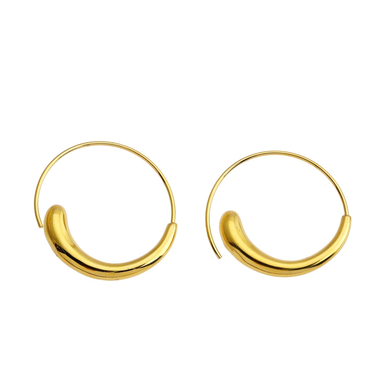 Boucles d’oreilles NURAL | Anneaux tourbillonnants dorés - Les Trouvailles de JustineEARRINGSHACKNEY NINE Jewellery