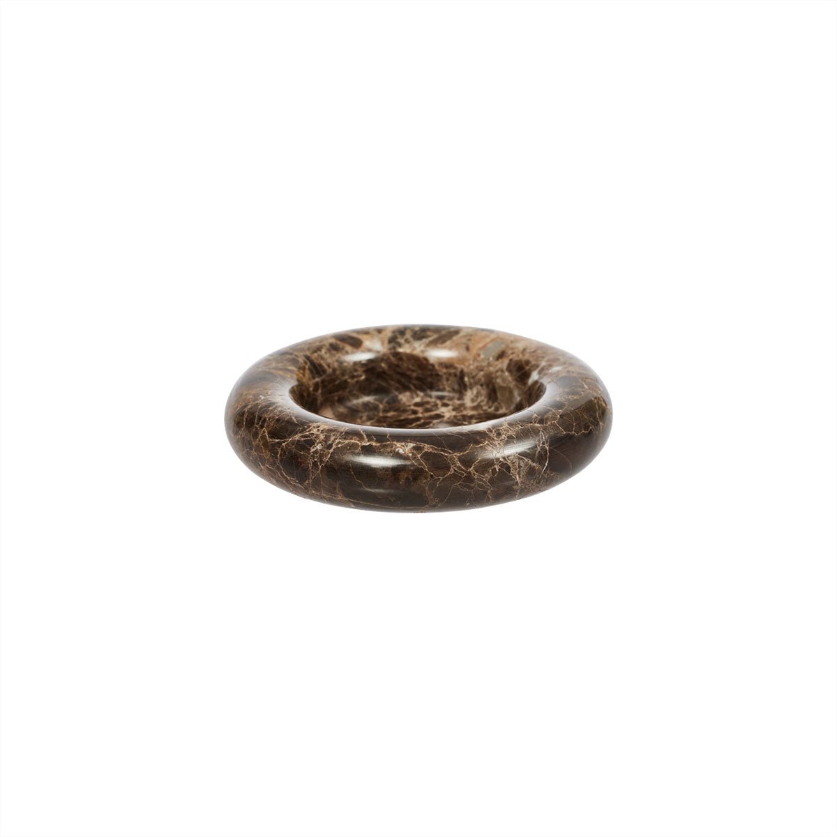 Grand bougeoir Savi en marbre naturel poli multifonction par OYOY Living Design