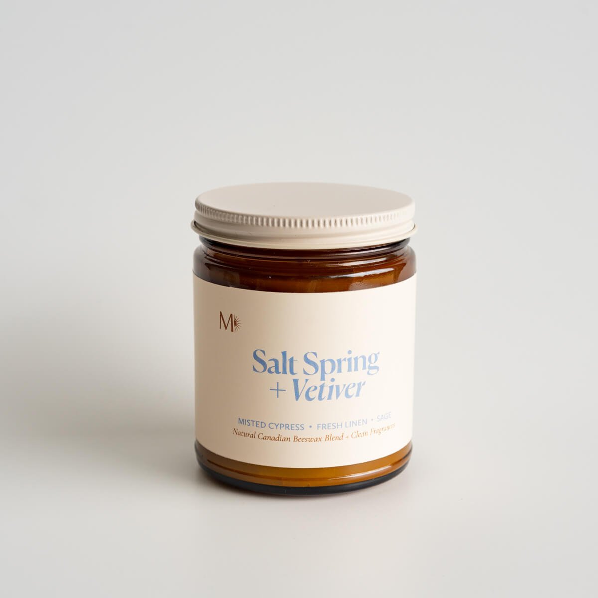 Bougie en pot Salt Spring + Vétiver - Les Trouvailles de JustineCandlesMisiyo Candle Co