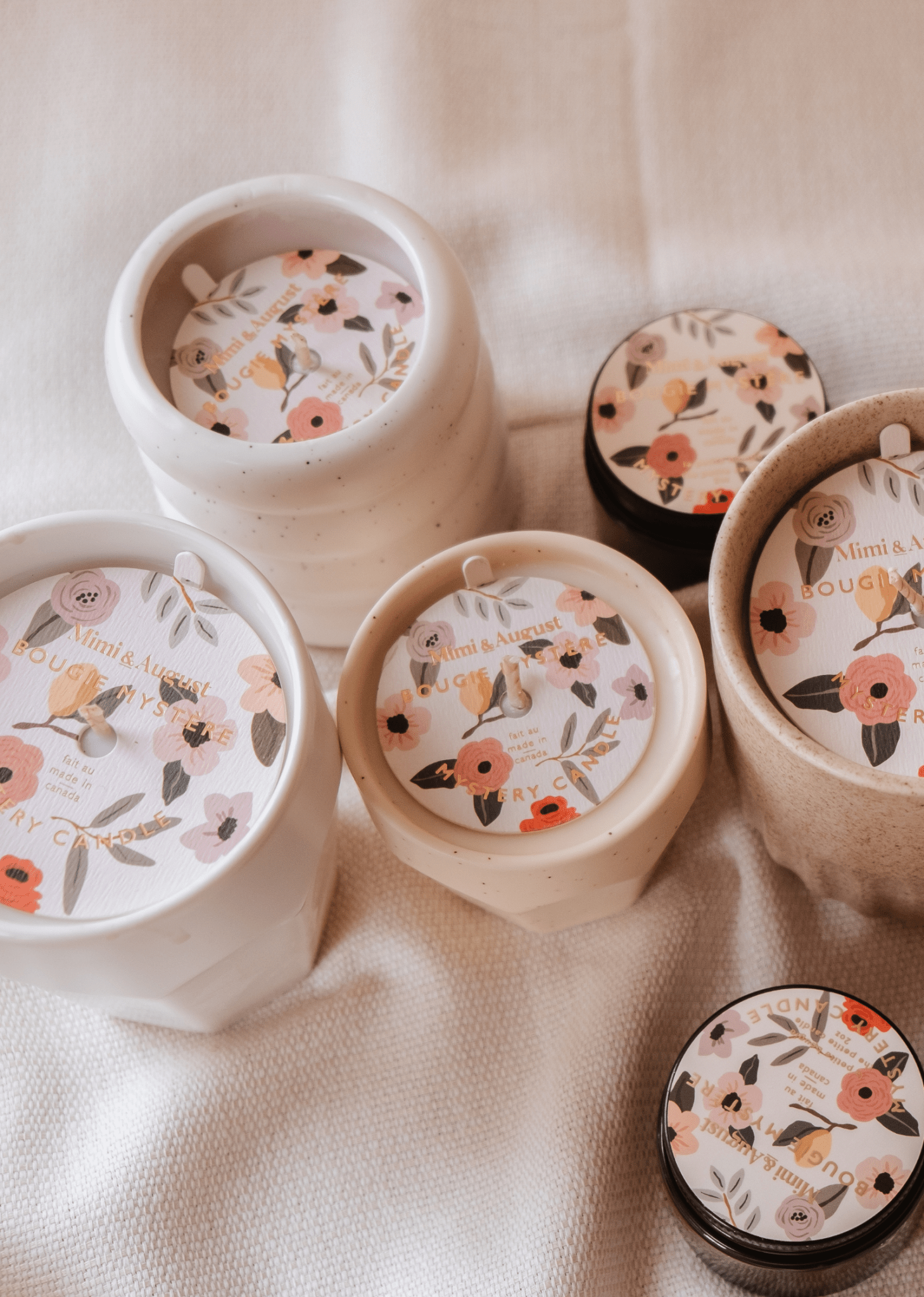 Bougie Mystère | Fait Main | Contenant Réutilisable - Les Trouvailles de JustineCandlesMimi & August2 oz