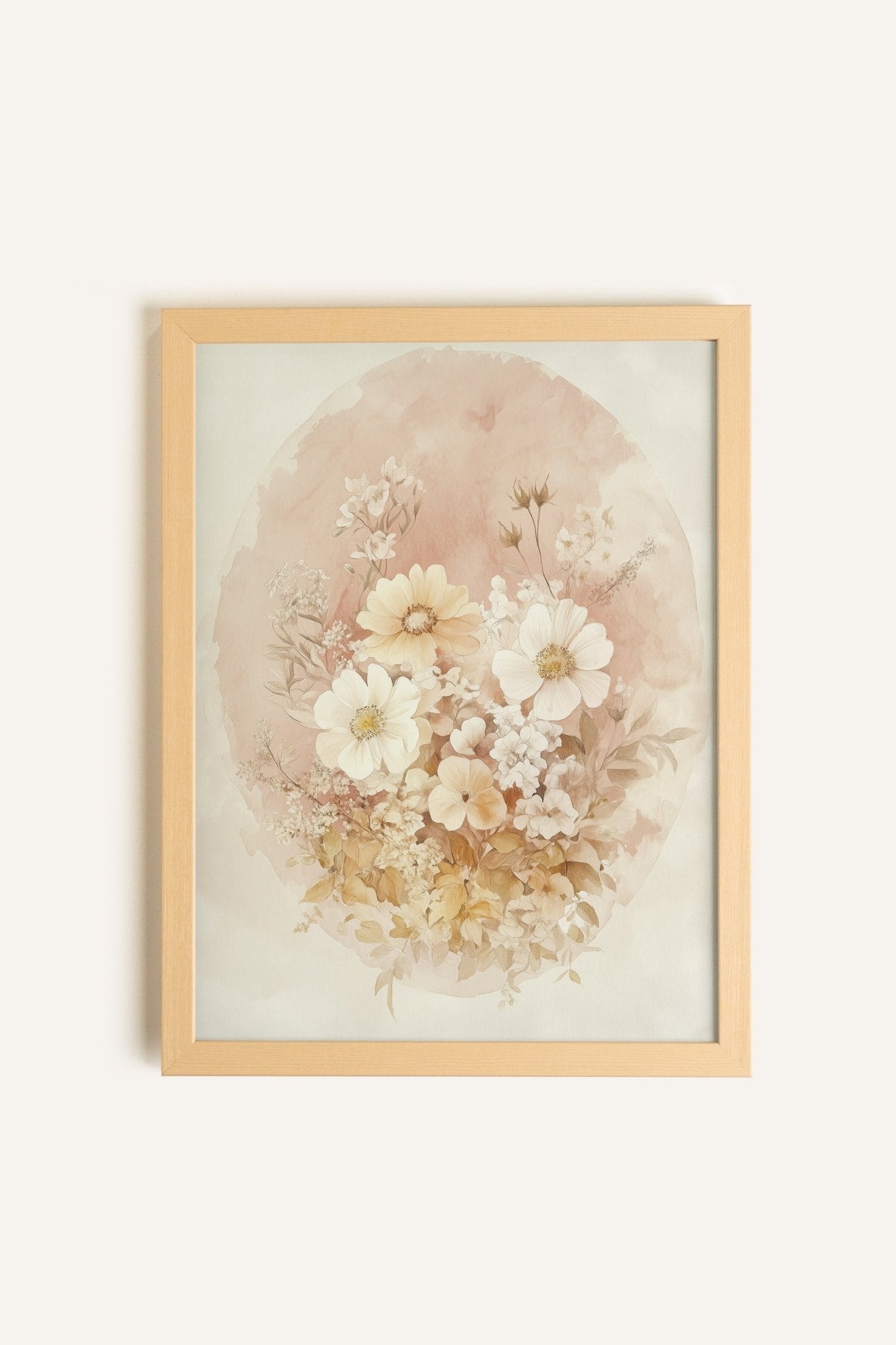 BOUQUET FANÉ, Toile rigide encadrée - Les Trouvailles de JustineToile rigide enfantsOleka CanvasBois naturel9x12
