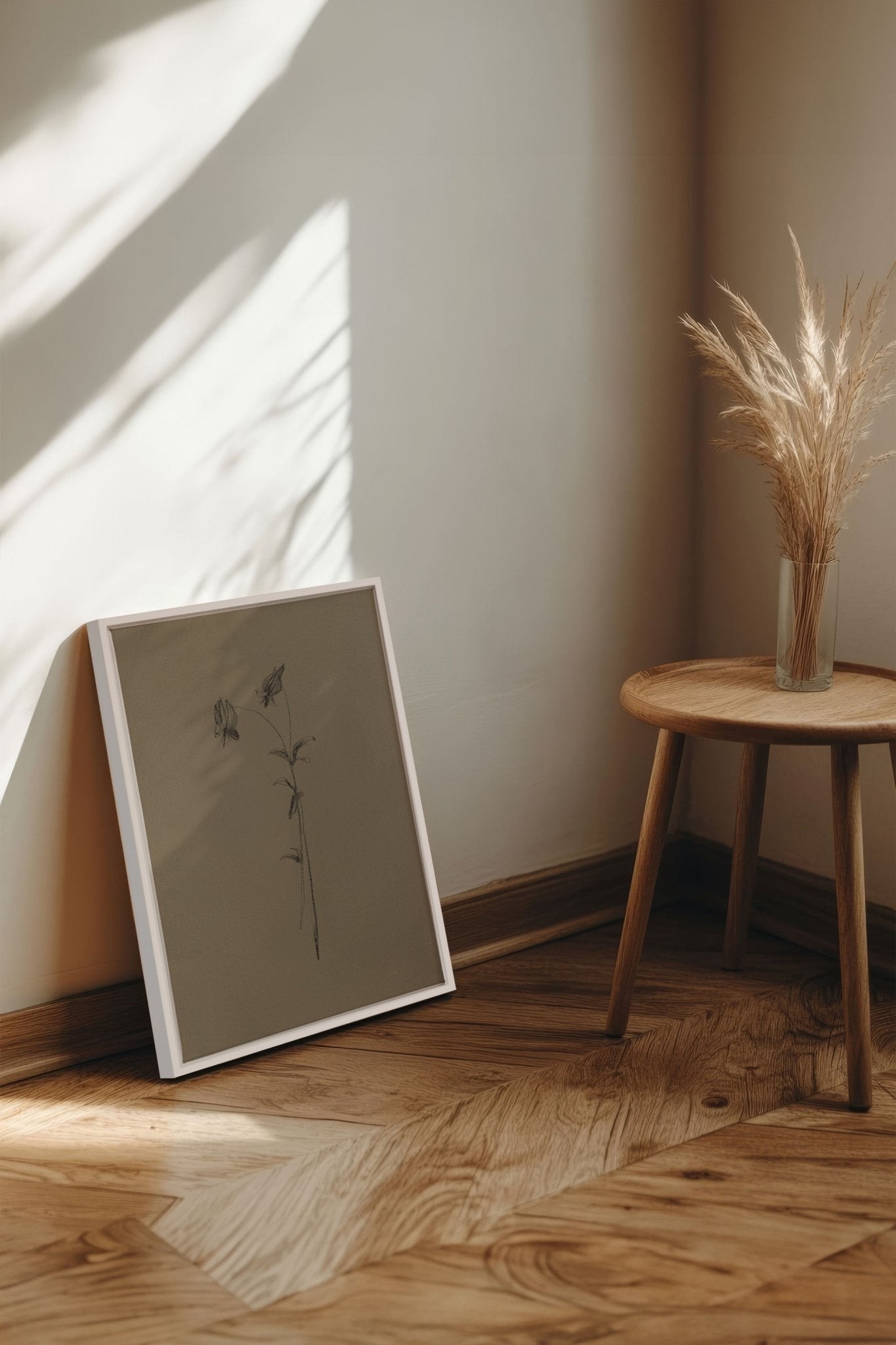 BOUTON SAUVAGE, Oeuvre sur toile étirée - Les Trouvailles de JustinecanvasOleka Canvas12x16Blanc