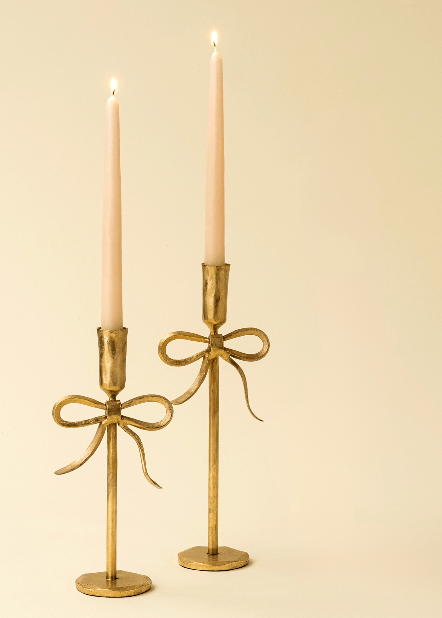 Chandeliers Bow Forged | Ensemble de 2 | Doré