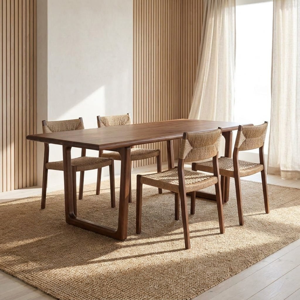 Table de salle à manger Brampton | Fabrication artisanale | Acacia massif