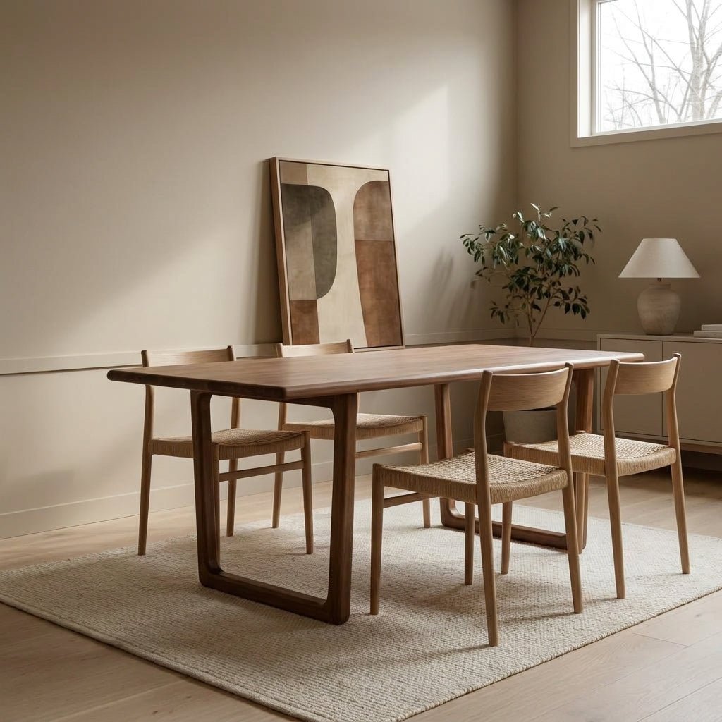 Table de salle à manger Brampton | Fabrication artisanale | Acacia massif