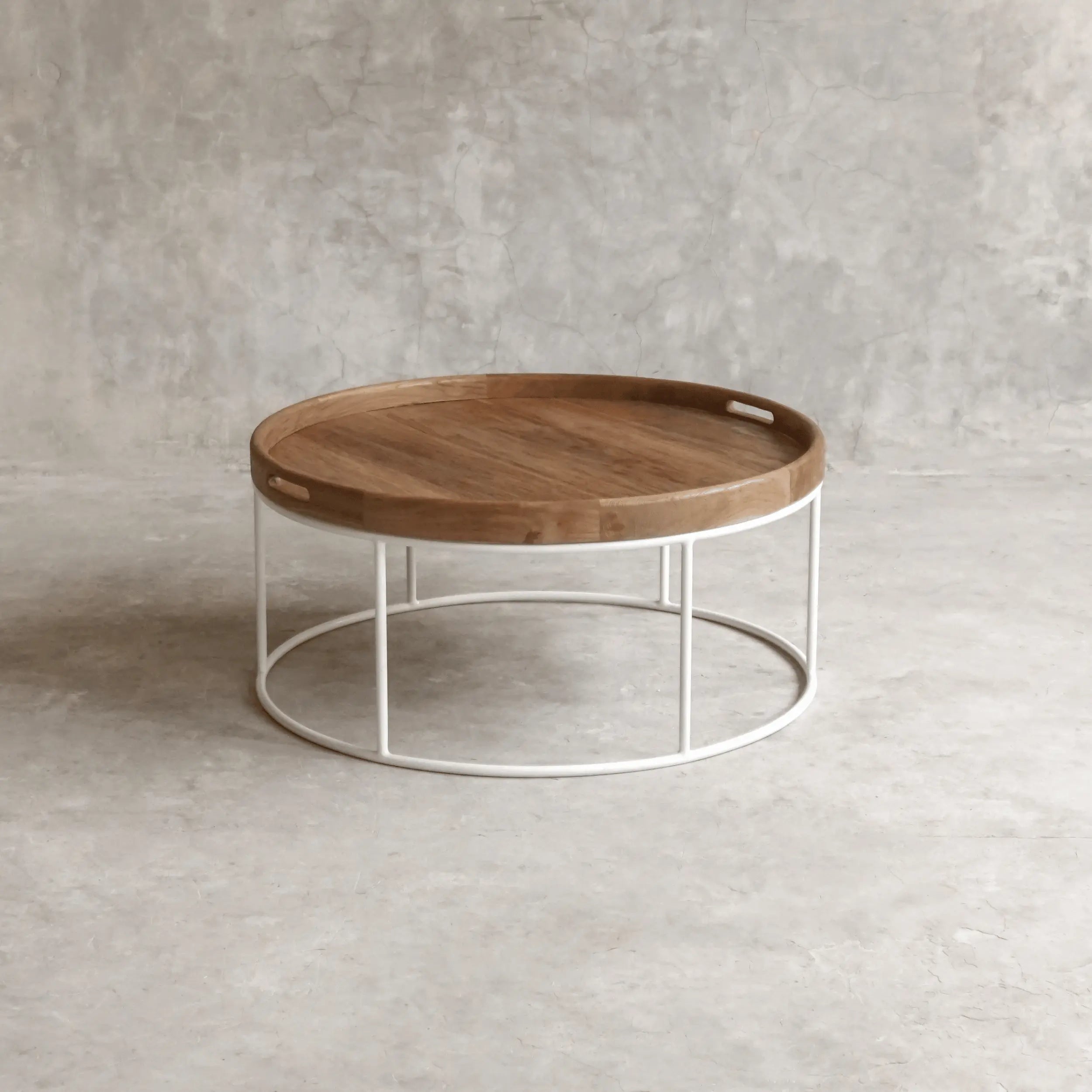 Table Basse Brooklyn en Bois de Teck & Fer Forgé