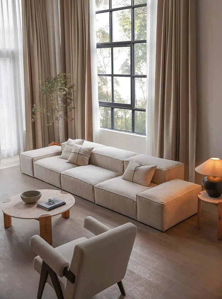 Canapé Ayame | Lin | Design modulable - Les Trouvailles de JustineSofaNisu HomeSpacieux