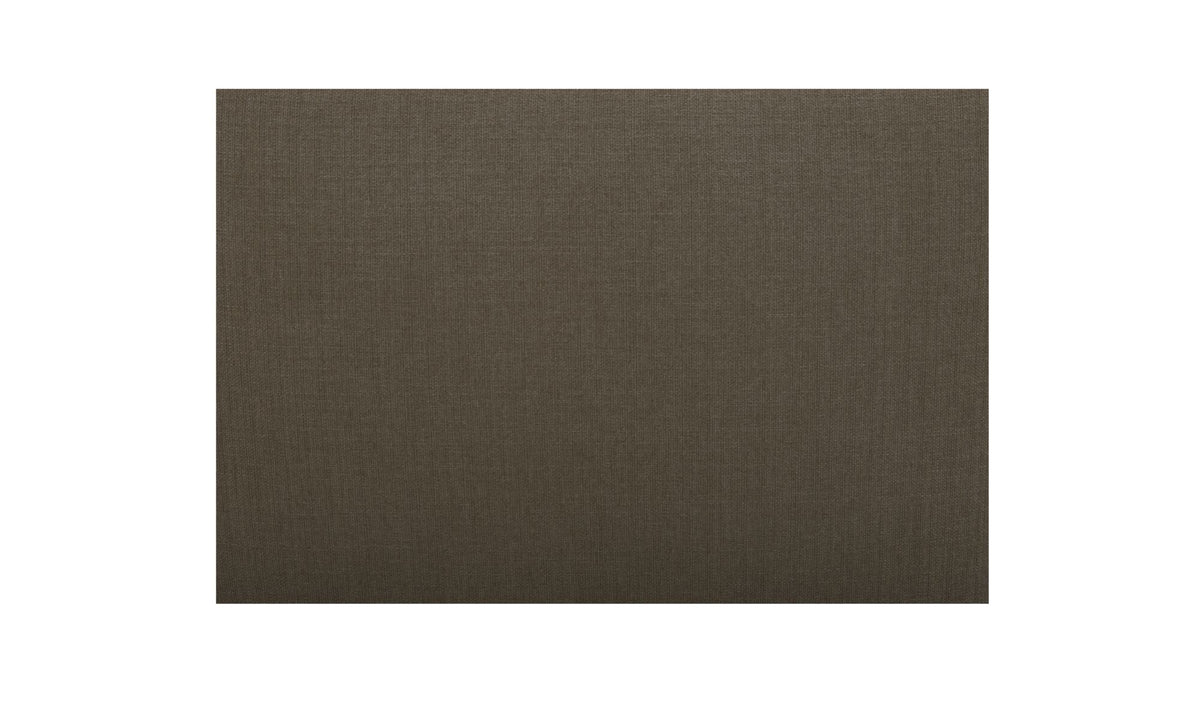 Échantillon de tissu taupe foncé texturé pour canapé.