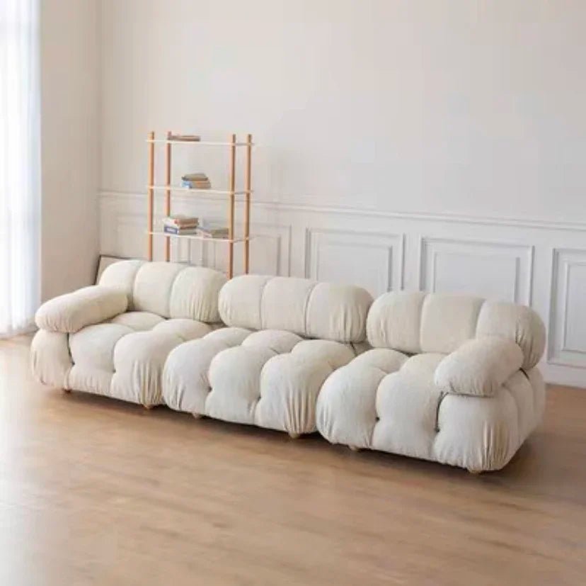 Canapé Minita | Velours ou bouclé | Modulable - Les Trouvailles de JustineNisu Home3 placesBouclé