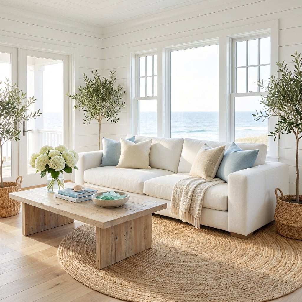 Canapé Nordic en tissu de coton et lin | Design nordique, élégant & durable - Les Trouvailles de JustinesofaAltera220 cm de longueur