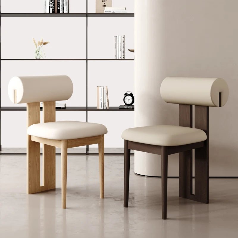 Chaise Izumi | Velours luxueux | Pieds boisés - Les Trouvailles de JustineChairNisu HomeCrèmeBois naturelUnité