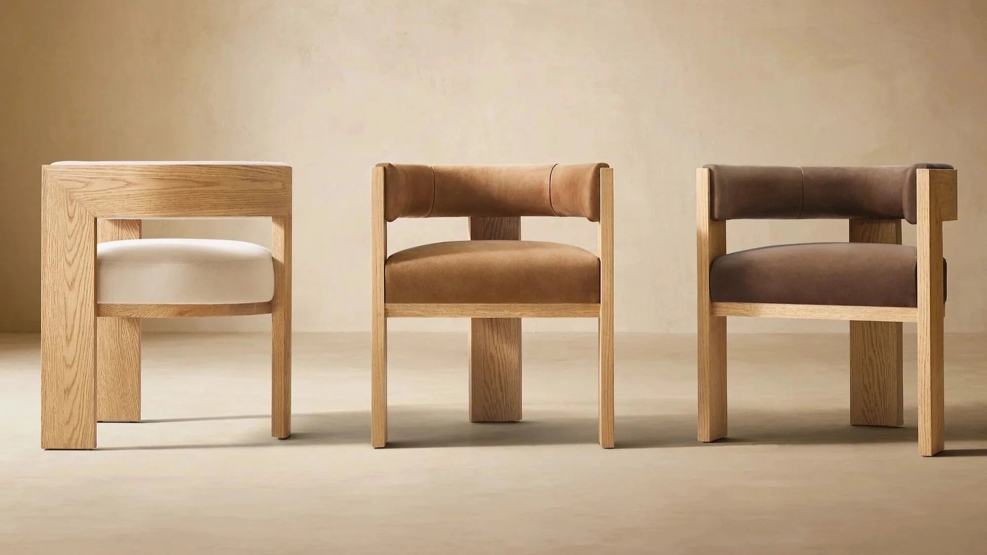Chaise Miran | Cuir et chêne massif | Design contemporain - Les Trouvailles de JustineNisu HomeNaturelUnité