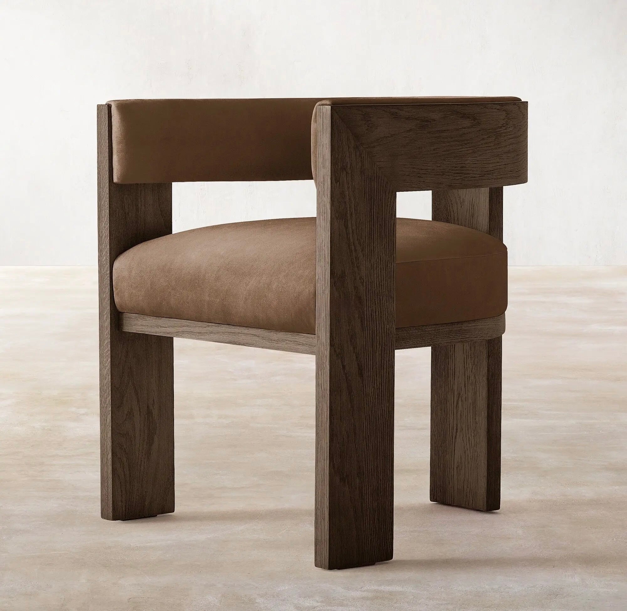 Chaise Miran | Cuir et chêne massif | Design contemporain - Les Trouvailles de JustineNisu HomeNoyerUnité