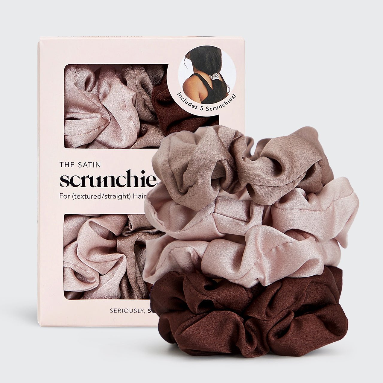 Chouchous de Nuit en Satin | Ensemble de 5 - Les Trouvailles de JustineClementine Home Floral Gift