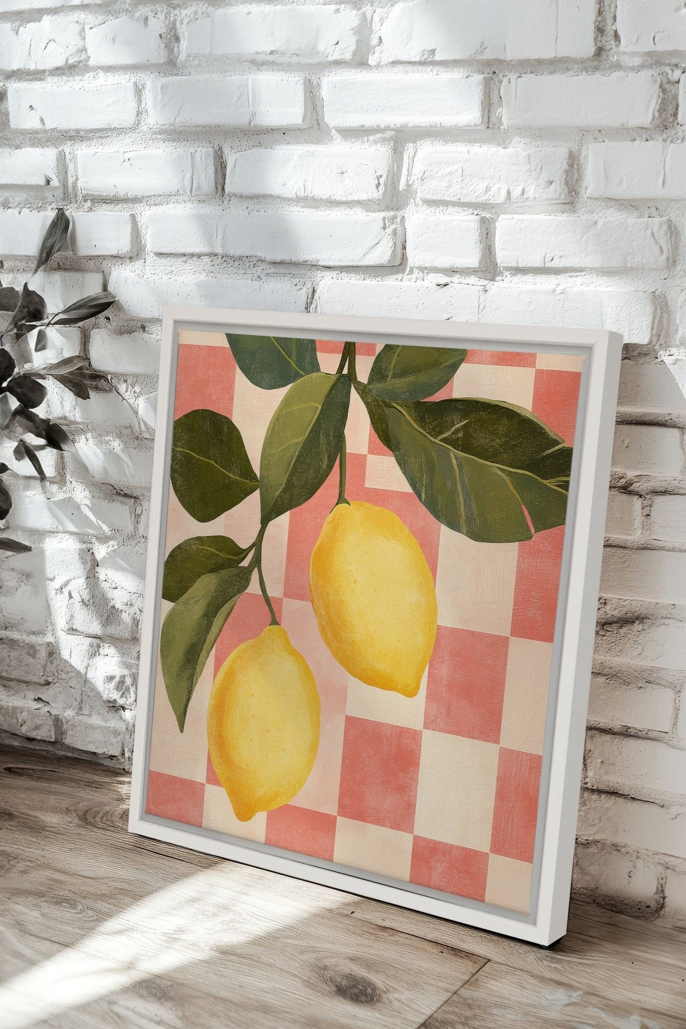 CITRONNADE VINTAGE, Oeuvre sur toile étirée - Les Trouvailles de JustinecanvasOleka Canvas18x18Blanc