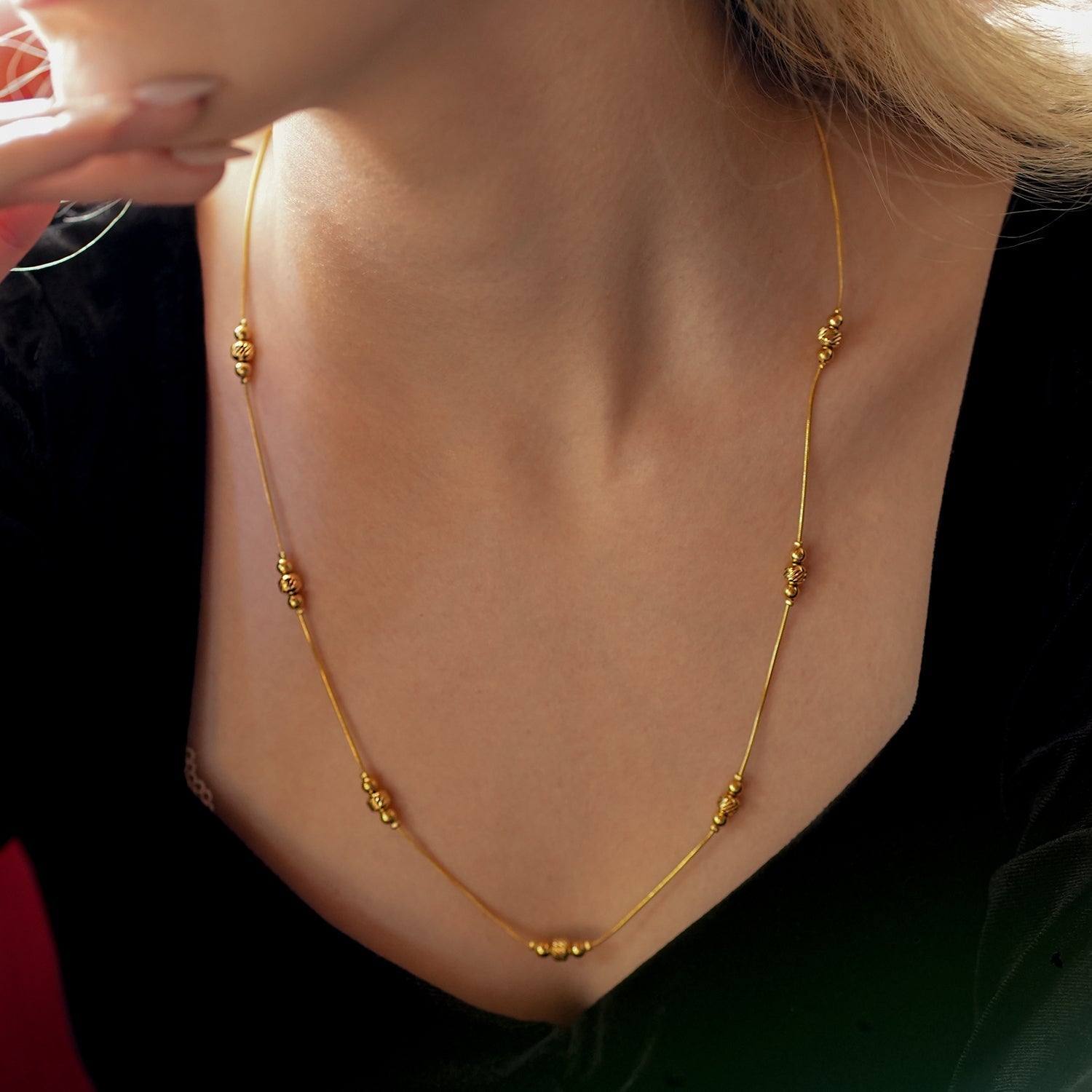 Collier PAULINA | Chaîne délicate à perles - Les Trouvailles de JustineHACKNEY NINE Jewellery