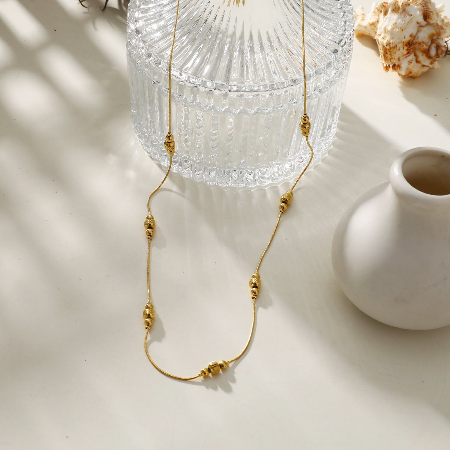 Collier PAULINA | Chaîne délicate à perles - Les Trouvailles de JustineHACKNEY NINE Jewellery