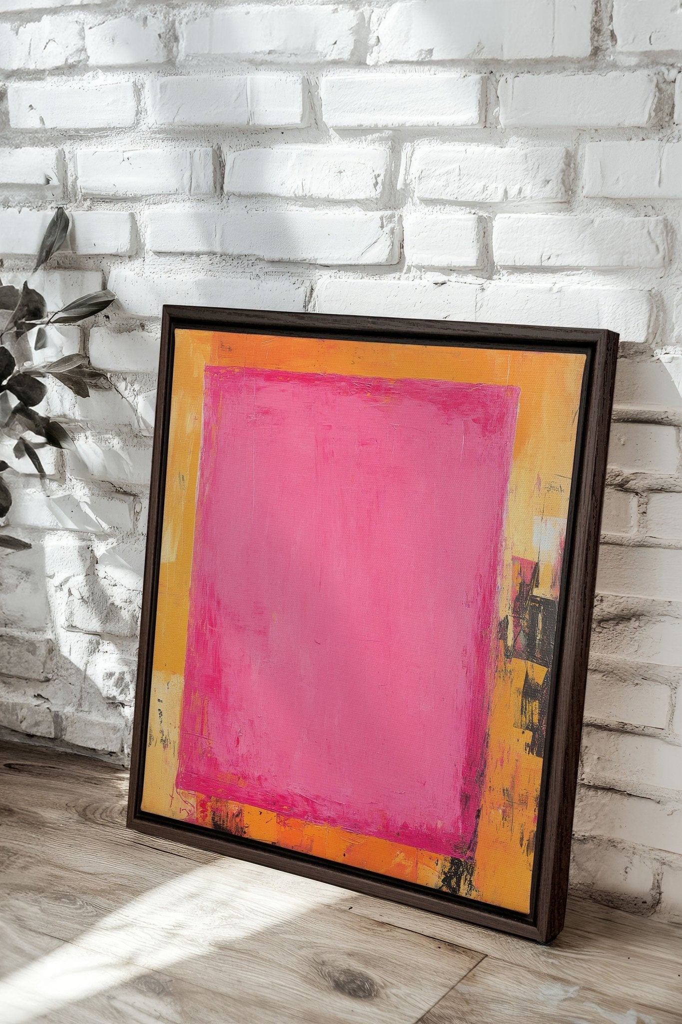 COLOR BLAZE, Oeuvre sur toile étirée - Les Trouvailles de JustinecanvasOleka Canvas18x18Espresso