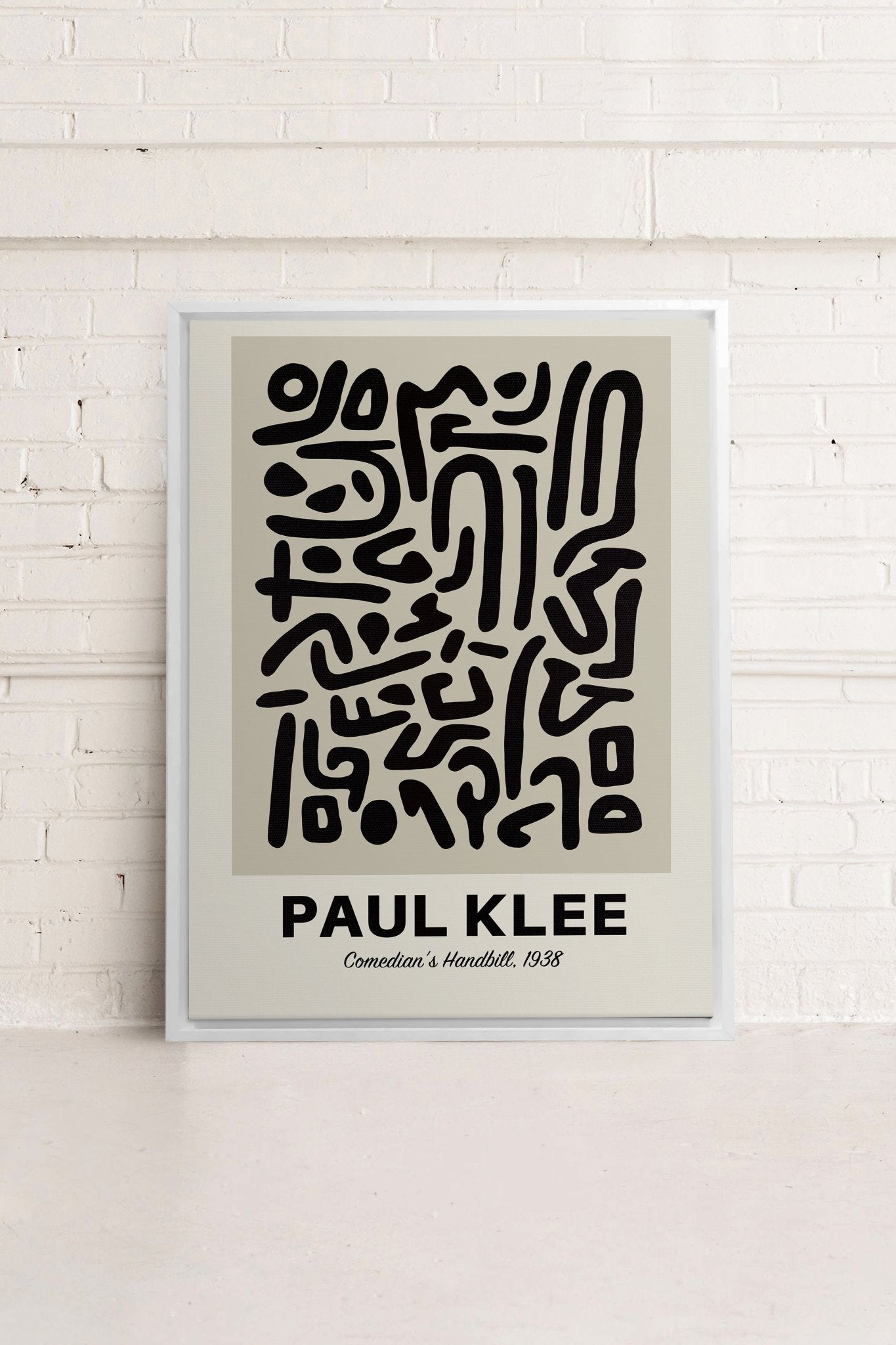 COMEDIAN'S HANDBILL, Oeuvre sur toile étirée - Les Trouvailles de JustinecanvasOleka Canvas12x16Blanc