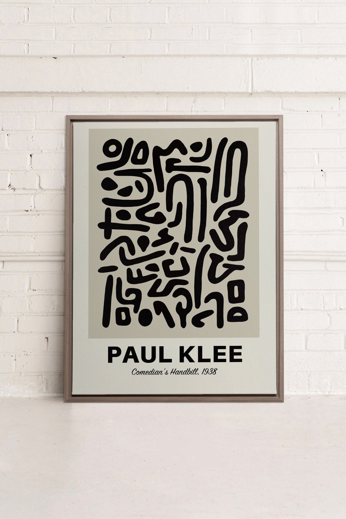 COMEDIAN'S HANDBILL, Oeuvre sur toile étirée - Les Trouvailles de JustinecanvasOleka Canvas12x16Bois Oak