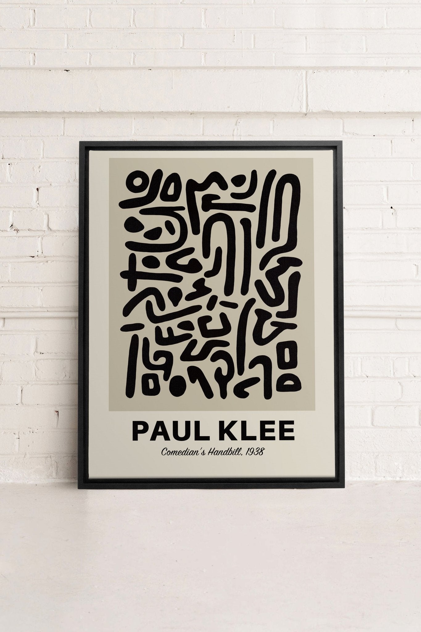 COMEDIAN'S HANDBILL, Oeuvre sur toile étirée - Les Trouvailles de JustinecanvasOleka Canvas12x16Noir