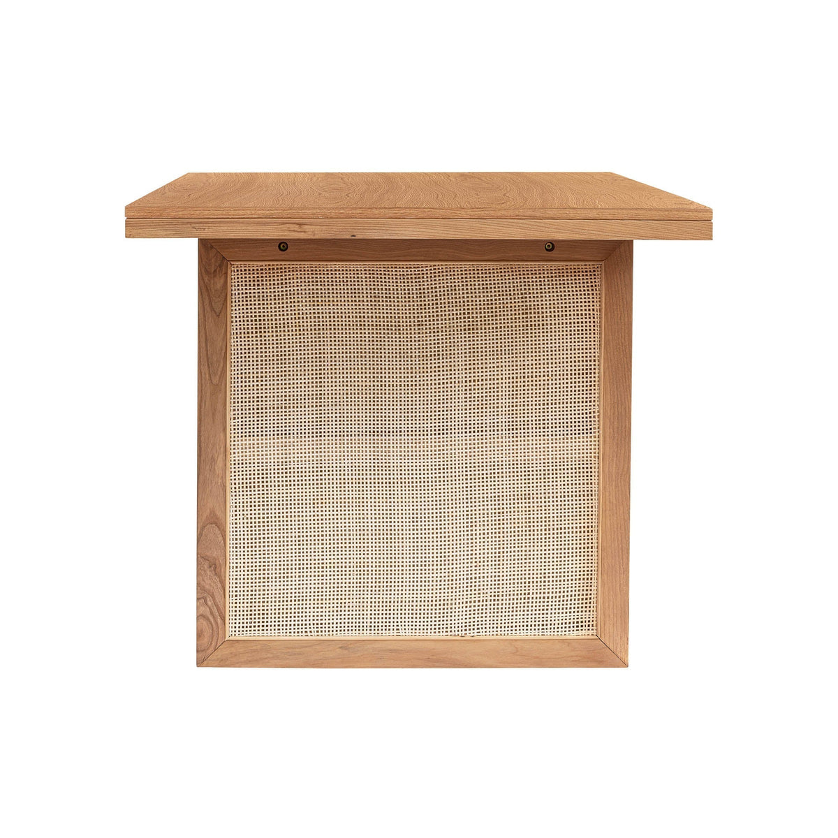 Corwin Dining Table | Oak and Wicker | Handcrafted
