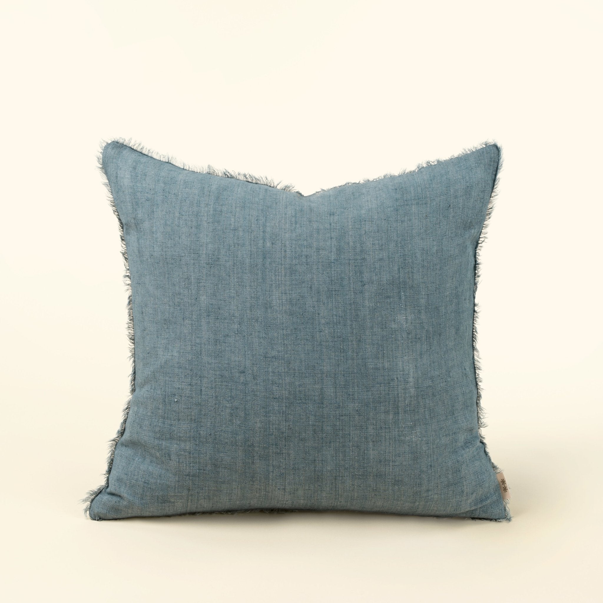 Coussin décoratif en lin Lina arctic blue 20x20