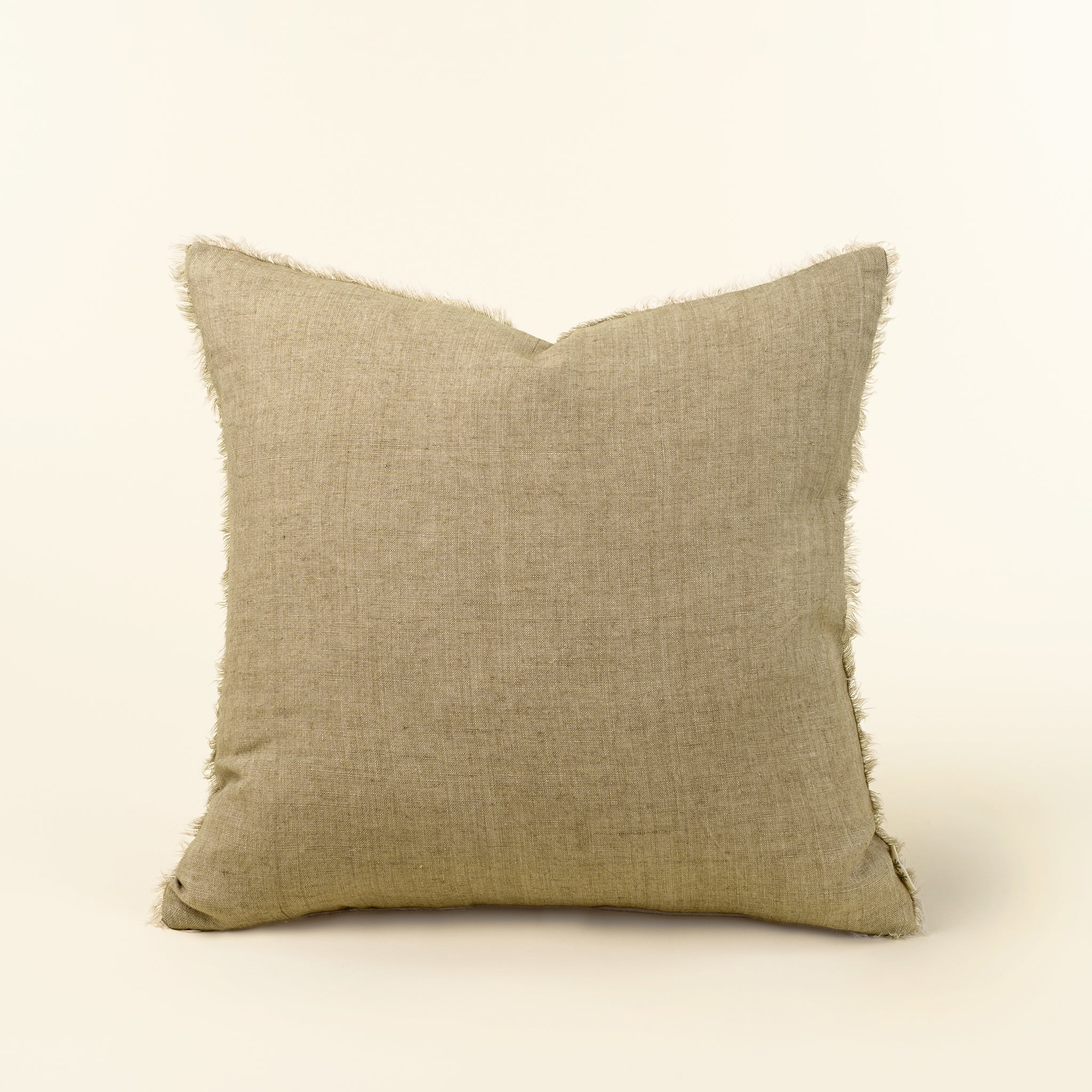 Coussin décoratif en lin Lina dune 20x20