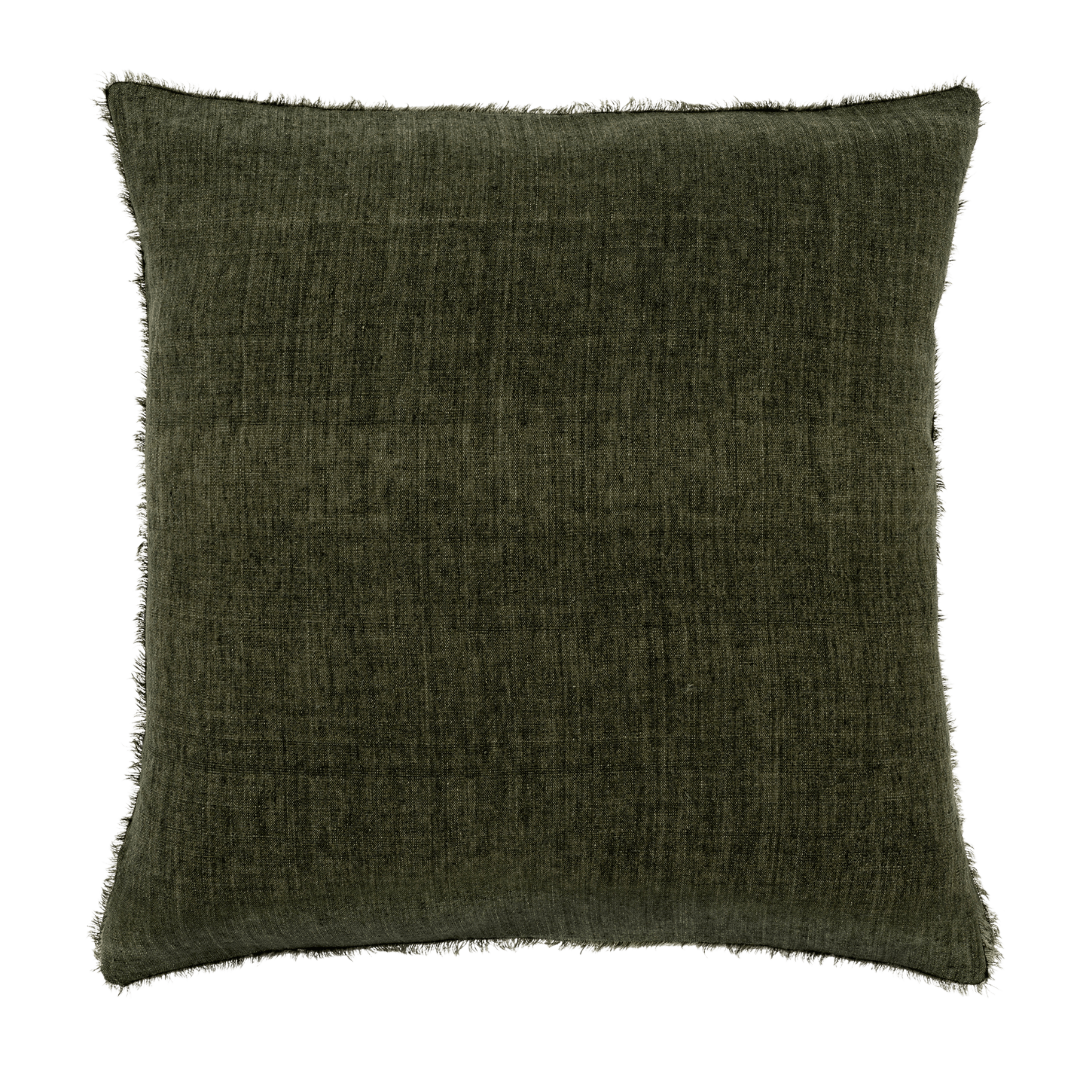 Coussin Lina | 61 × 61 cm | Avocat | Fait à la main en lin belge durable - Les Trouvailles de JustineIndaba HomeCOVER WITH FEATHER DOWN FILLER