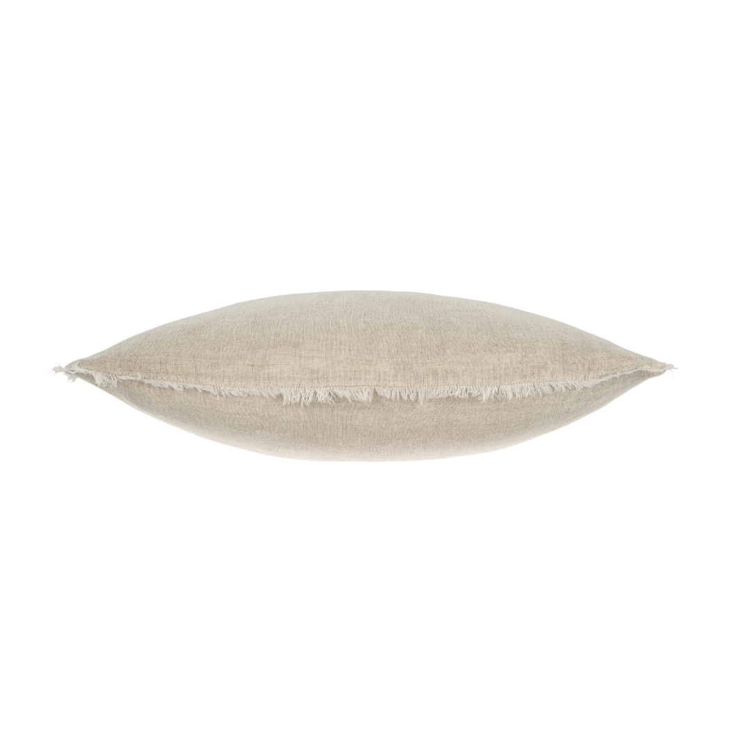 Coussin Lina en lin belge | 51 x 51 cm | Chambray - Les Trouvailles de JustineIndaba HomeCOVER WITH FEATHER DOWN FILLER