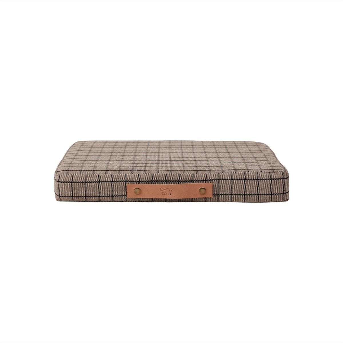 Coussin pour chien Milo Grid petit format en coton biologique OYOY Living Design, coussin confortable avec housse amovible.