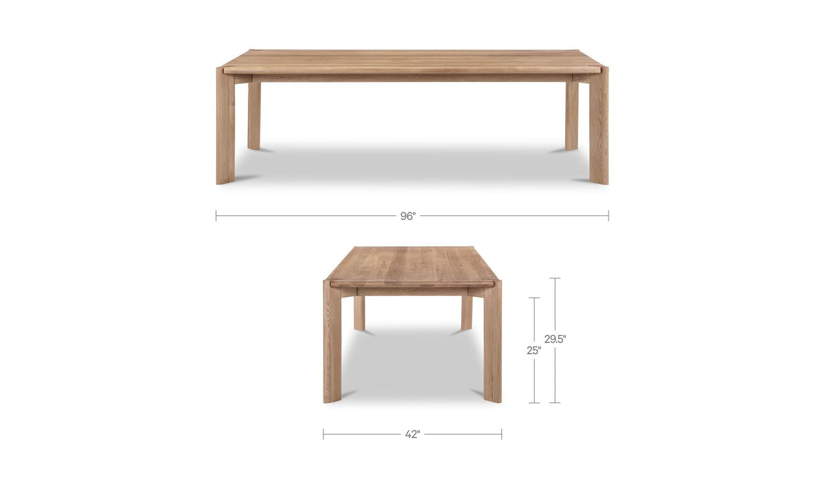 Table de salle à manger Daichi | Bois massif | Jusqu’à 10 personnes