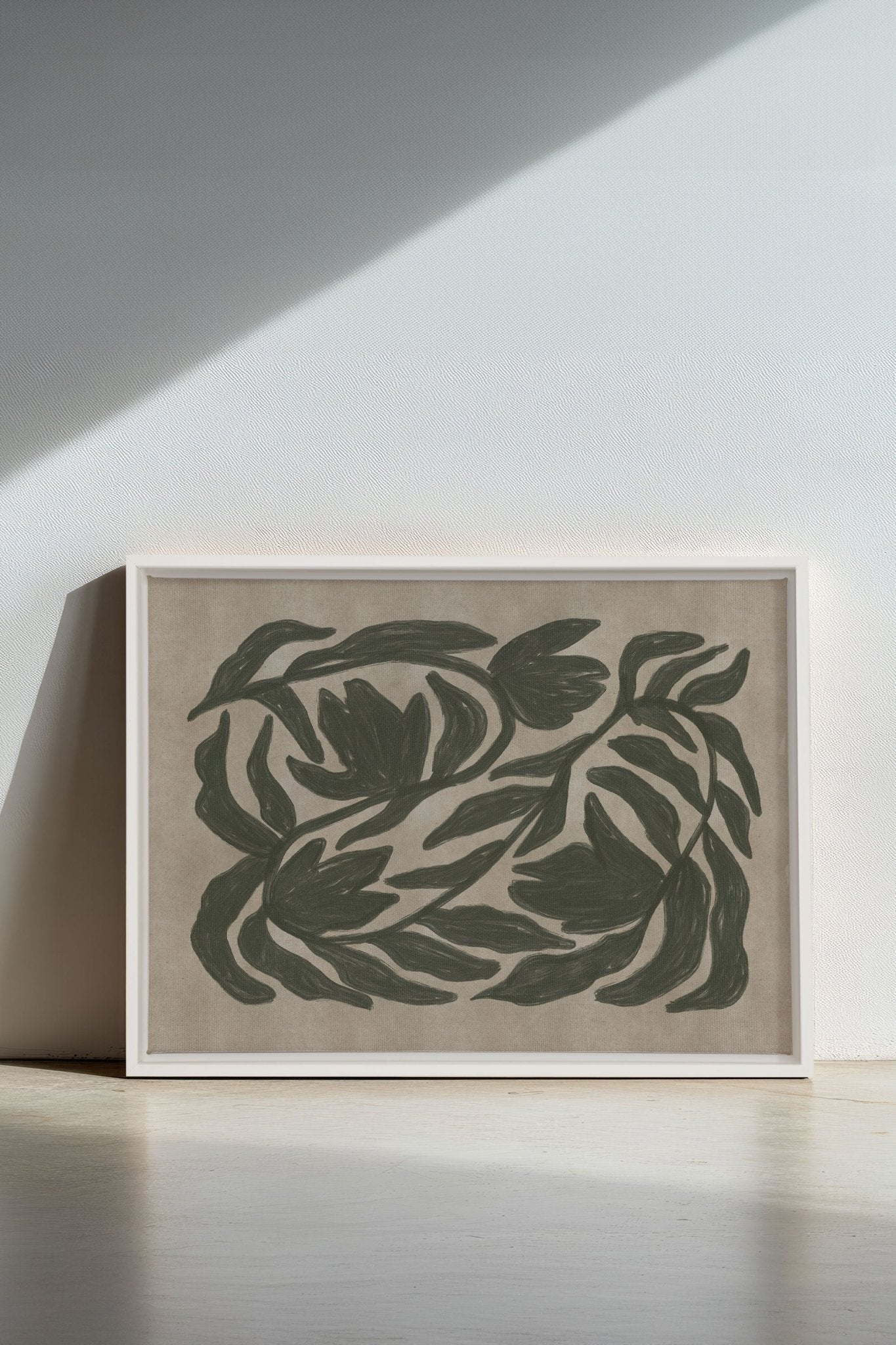 DANSE VÉGÉTALE, Oeuvre sur toile étirée - Les Trouvailles de JustinecanvasOleka Canvas16x12Blanc