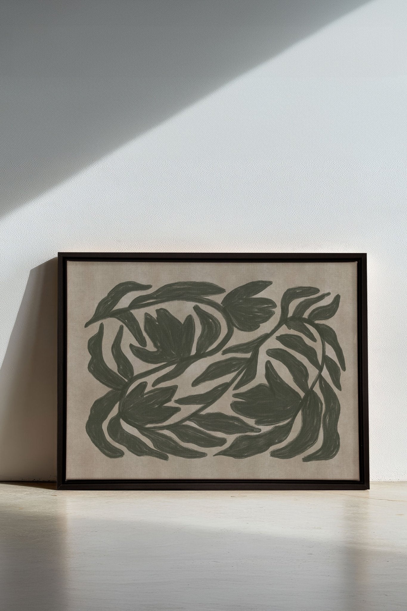 DANSE VÉGÉTALE, Oeuvre sur toile étirée - Les Trouvailles de JustinecanvasOleka Canvas16x12Noir